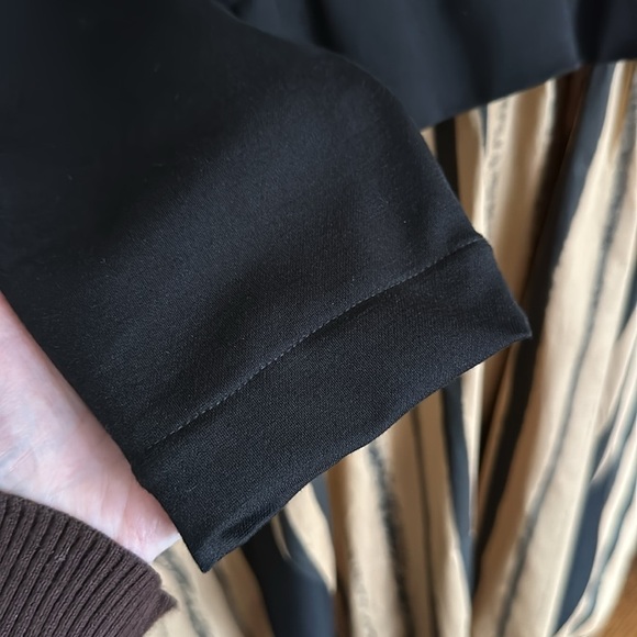 SIMPLY VANITE Lagenlook MIDI Dress Neutral Relaxed Fit Artistic Artsy Layer Look - Picture 9 of 16